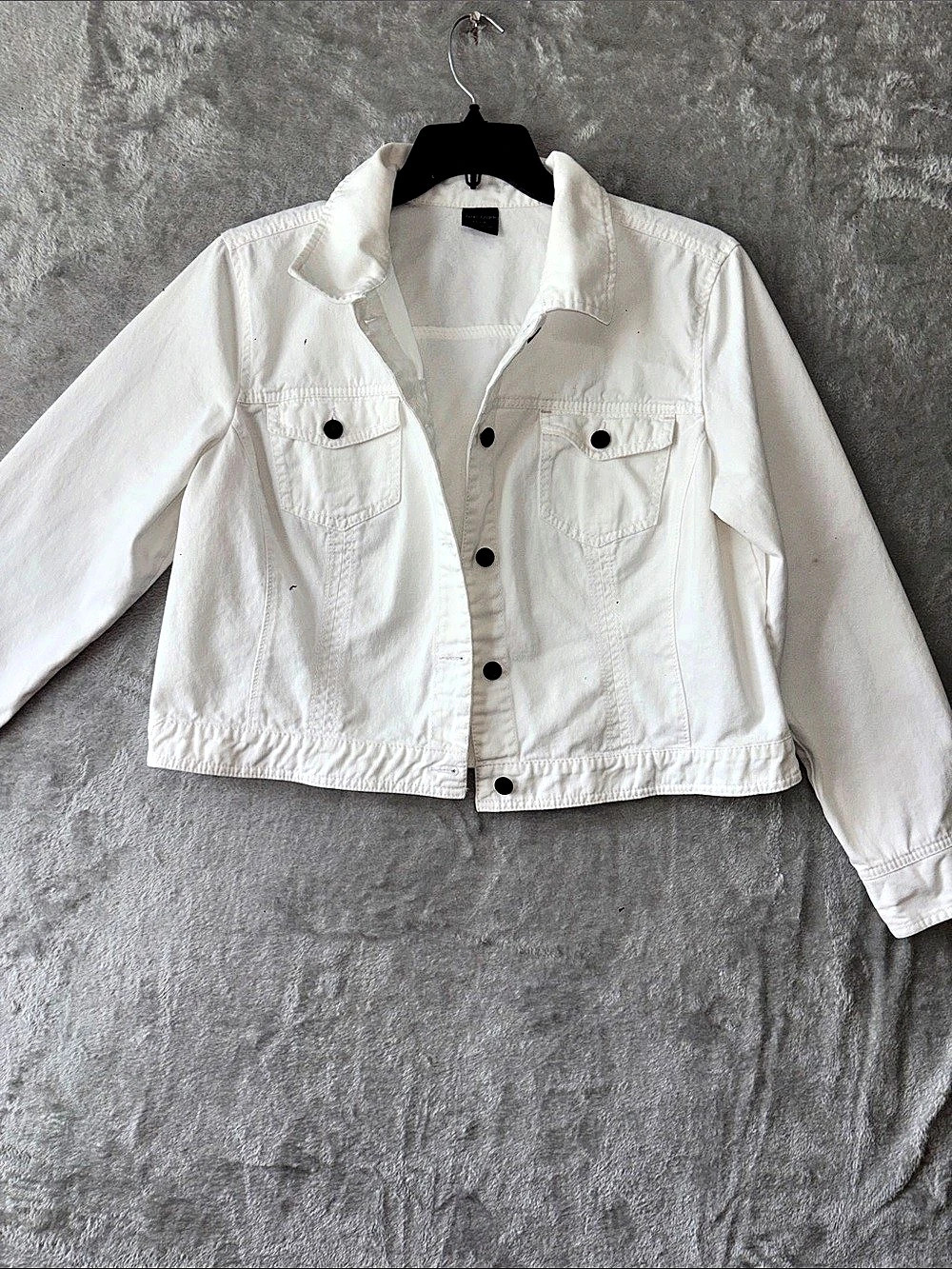 Faded Glory White Utility Jacket